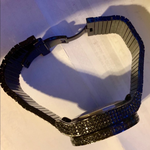 Custom Black Diamond Super Avenger Breitling watch - Picture 5 of 7